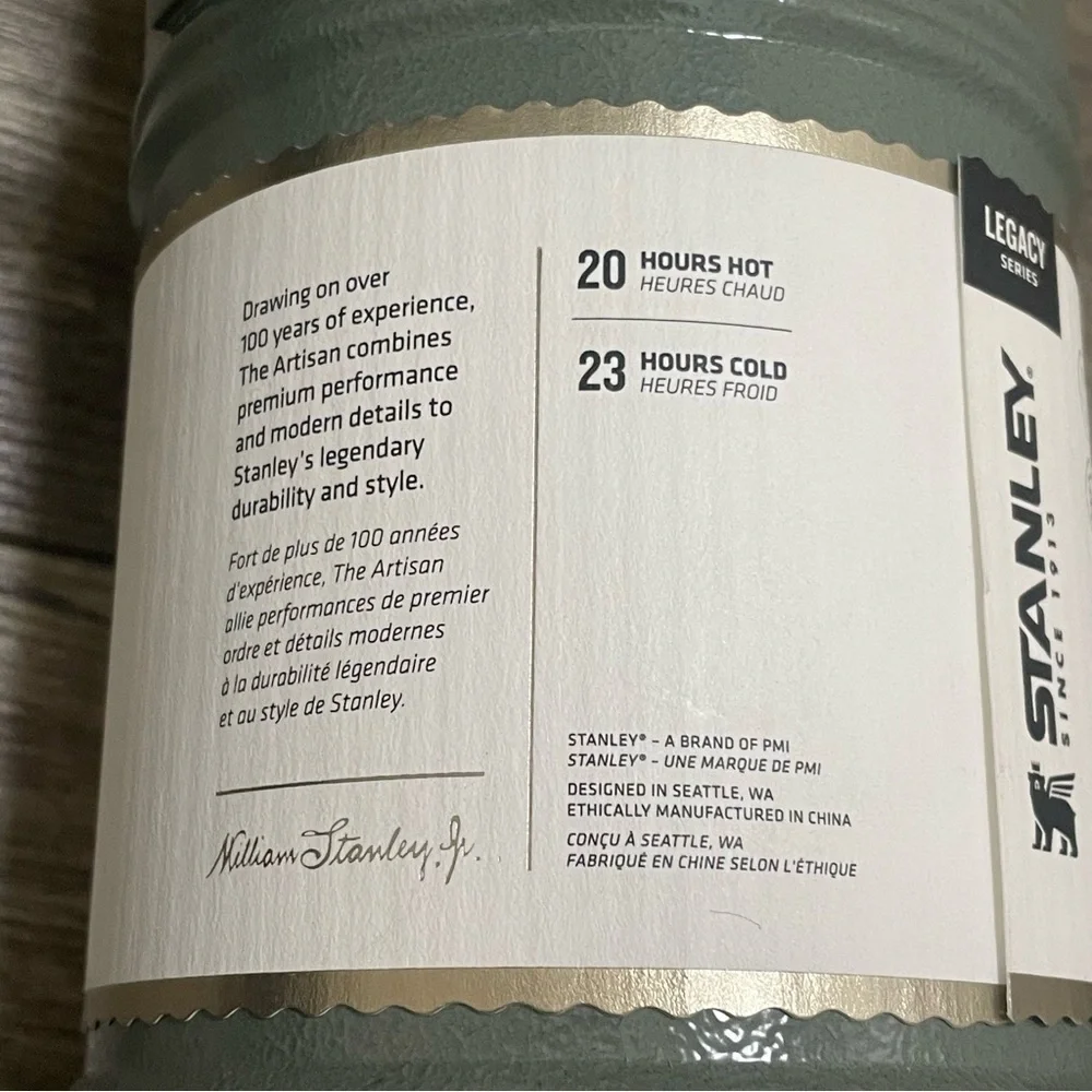 Stanley The Artisan Collection Thermal Food Jar 27 oz. Hammertone Green NEW